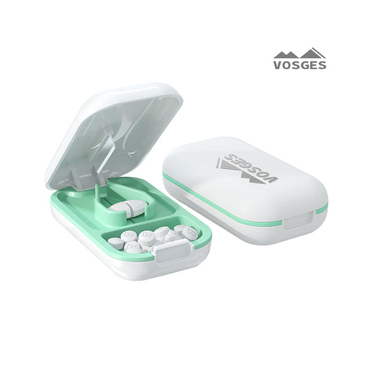 VOSGES Portable Pill Cutter with Storage - Easy-to-Use Medication Splitter for Accurate Doses, Compact and Travel-Friendly Design